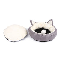 HKM-7896381 Cozy Deerskin Velvet Pet Nest for Small to Medium Cats and Dogs