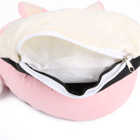 HKM-7896381 Cozy Deerskin Velvet Pet Nest for Small to Medium Cats and Dogs