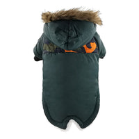 HKM-7896765 Winter Warm Cotton Dog Coat Jacket for Pets - Thickened, Plush, Waterproof and Breathable
