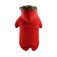 HKM-7896765 Winter Warm Cotton Dog Coat Jacket for Pets - Thickened, Plush, Waterproof and Breathable