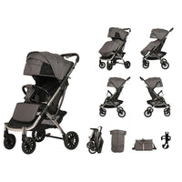 HKM-789715 Lightweight Foldable Baby Stroller for Convenient Travel and Everyday Use