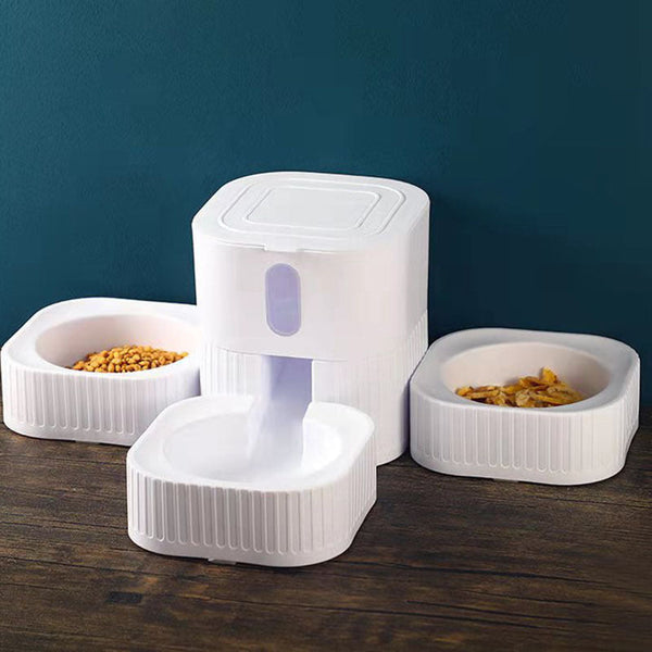 HKM-7898301 Automatic Pet Feeder with Removable and Washable Bowls in Multiple Colors
