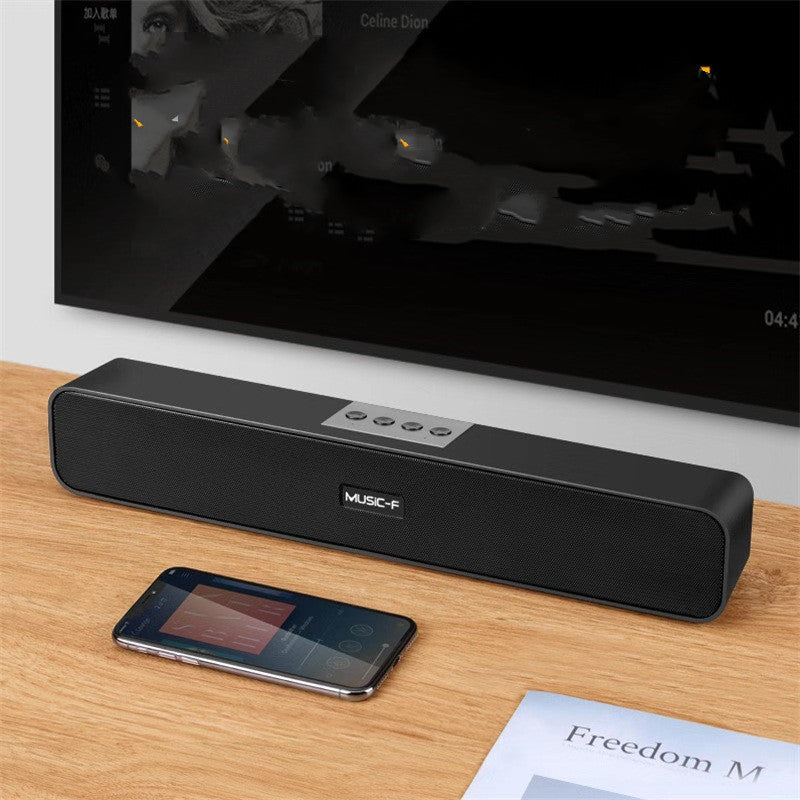 HKM-789843 Stylish Long-Range Bluetooth Multimedia Desktop Radio Speaker