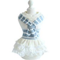 HKM-7898685 Lightweight Cotton Summer Pet Skirt and Vest Set for Dogs and Cats