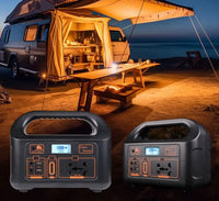 HKM-790035 150W Portable Solar Power Station with Dual AC Outputs for Outdoor Emergency Use