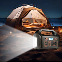 HKM-790035 150W Portable Solar Power Station with Dual AC Outputs for Outdoor Emergency Use