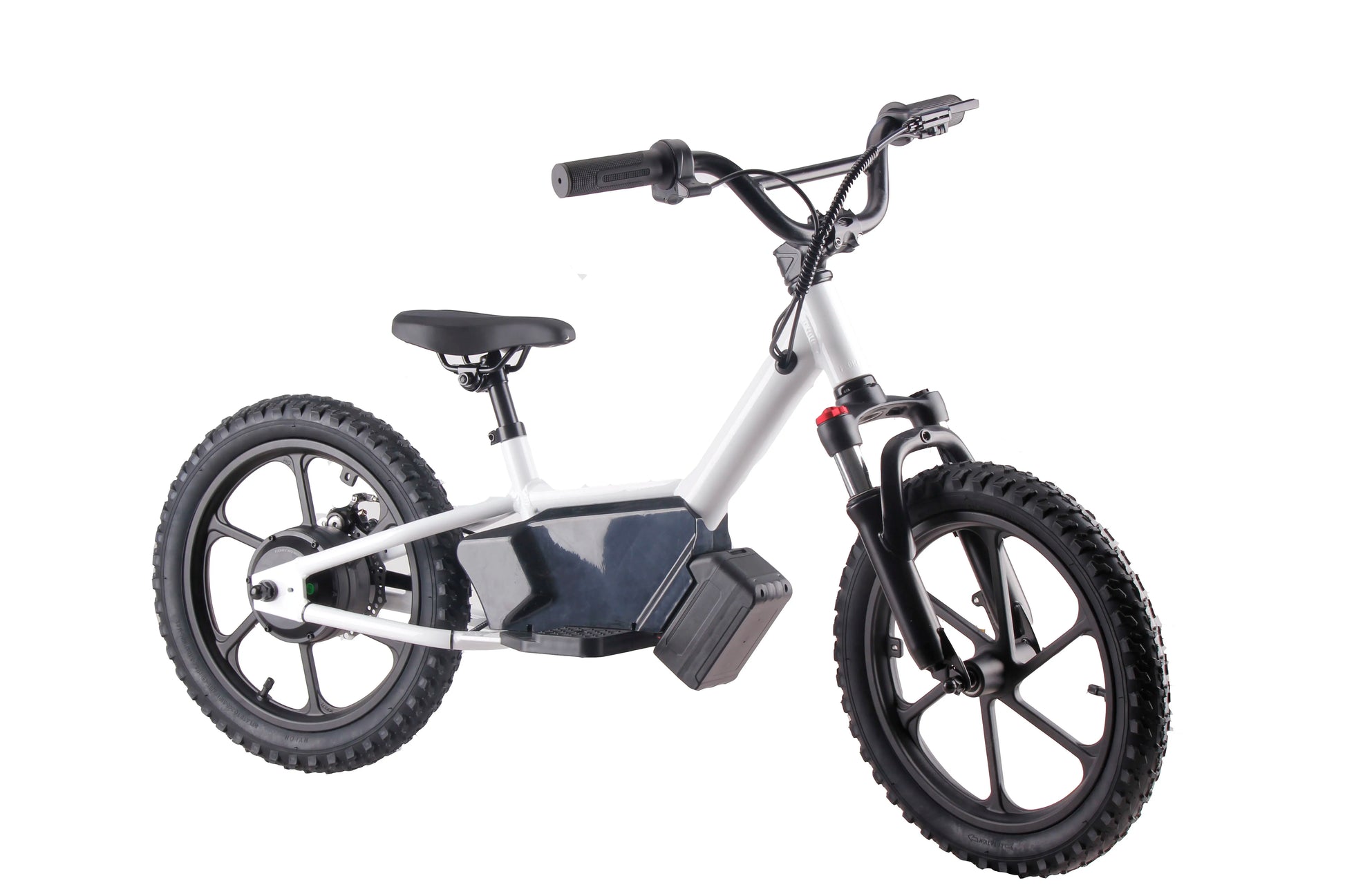 HKM-790099 16-Inch Electric Balance Bike for Kids Ages 6-12, 350W Motor, Aluminum Frame, Disc Brake, Front Suspension