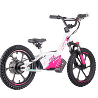 HKM-790099 16-Inch Electric Balance Bike for Kids Ages 6-12, 350W Motor, Aluminum Frame, Disc Brake, Front Suspension