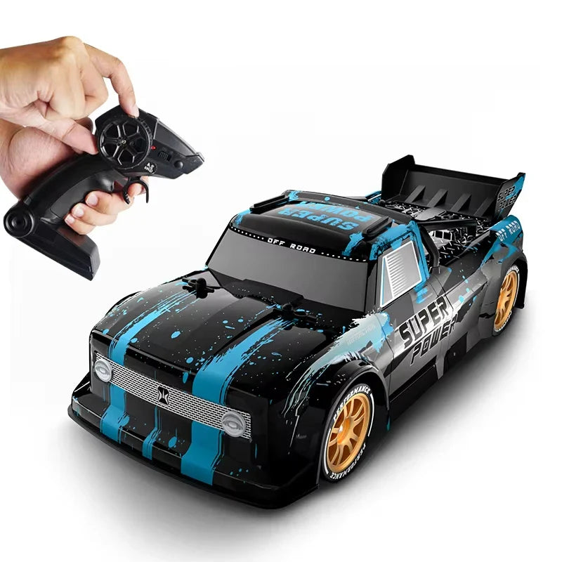 HKM-790099 High-Speed 2.4G Remote Control Drift Truck with Spray and LED Lights for Kids