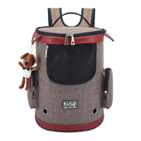 HKM-7901757 Cat Carrier Bag - Soft Oxford Cloth Travel Pet Bag in Purple, Brown, Blue, or Blue/Green