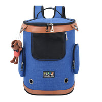 HKM-7901757 Cat Carrier Bag - Soft Oxford Cloth Travel Pet Bag in Purple, Brown, Blue, or Blue/Green