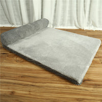 HKM-7902141 Corduroy Pet Sofa Bed with Non-Slip Base and High-Density Sponge Padding for Comfortable Resting