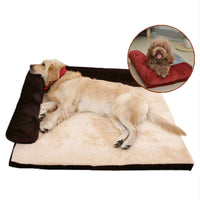 HKM-7902141 Corduroy Pet Sofa Bed with Non-Slip Base and High-Density Sponge Padding for Comfortable Resting