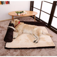 HKM-7902141 Corduroy Pet Sofa Bed with Non-Slip Base and High-Density Sponge Padding for Comfortable Resting