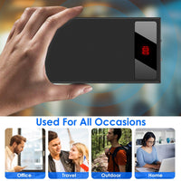 HKM-790227 20000mAh Ultra-Thin Power Bank with Dual USB Ports, Smart Display, and Flashlight
