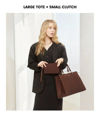 HKM-790227 Stylish Waterproof Laptop Tote Bag and Briefcase Set for Women - Perfect for Work, School, and Business Use