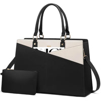 HKM-790227 Stylish Waterproof Laptop Tote Bag and Briefcase Set for Women - Perfect for Work, School, and Business Use