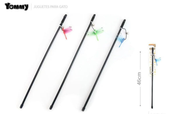 HKM-7902909 Interactive Small Dragonfly Cat Teaser Toy for Playful Cats