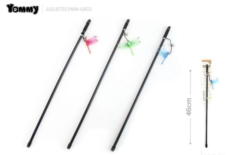 HKM-7902909 Interactive Small Dragonfly Cat Teaser Toy for Playful Cats