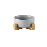 HKM-7904061 Elegant Ceramic Cat Bowl for Food and Water - 400 ML & 850 ML Capacity Available