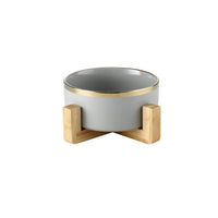 HKM-7904061 Elegant Ceramic Cat Bowl for Food and Water - 400 ML & 850 ML Capacity Available
