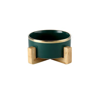 HKM-7904061 Elegant Ceramic Cat Bowl for Food and Water - 400 ML & 850 ML Capacity Available