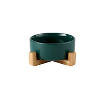 HKM-7904061 Elegant Ceramic Cat Bowl for Food and Water - 400 ML & 850 ML Capacity Available