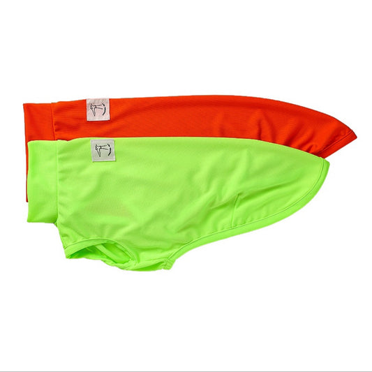 HKM-7904445 Breathable Anti Mosquito Vest for Pets - Fluorescent Green & Orange