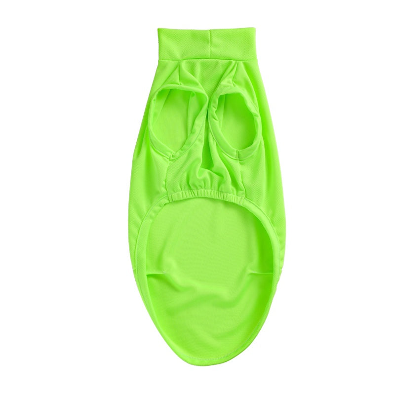 HKM-7904445 Breathable Anti Mosquito Vest for Pets - Fluorescent Green & Orange
