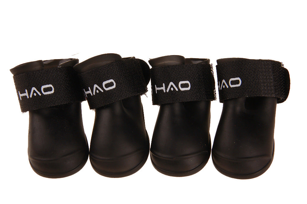 HKM-7904701 Adorable Candy Pet Rain Boots - Waterproof, Non-Slip, Warm, and Wear-Resistant for Dogs