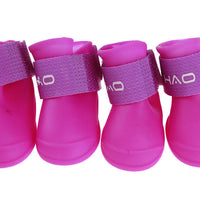 HKM-7904701 Adorable Candy Pet Rain Boots - Waterproof, Non-Slip, Warm, and Wear-Resistant for Dogs