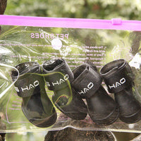 HKM-7904701 Adorable Candy Pet Rain Boots - Waterproof, Non-Slip, Warm, and Wear-Resistant for Dogs