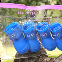 HKM-7904701 Adorable Candy Pet Rain Boots - Waterproof, Non-Slip, Warm, and Wear-Resistant for Dogs