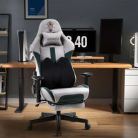 HKM-790547 Luxury Leather Gaming Chair with Footrest for Office and Lounge Use