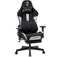 HKM-790547 Luxury Leather Gaming Chair with Footrest for Office and Lounge Use