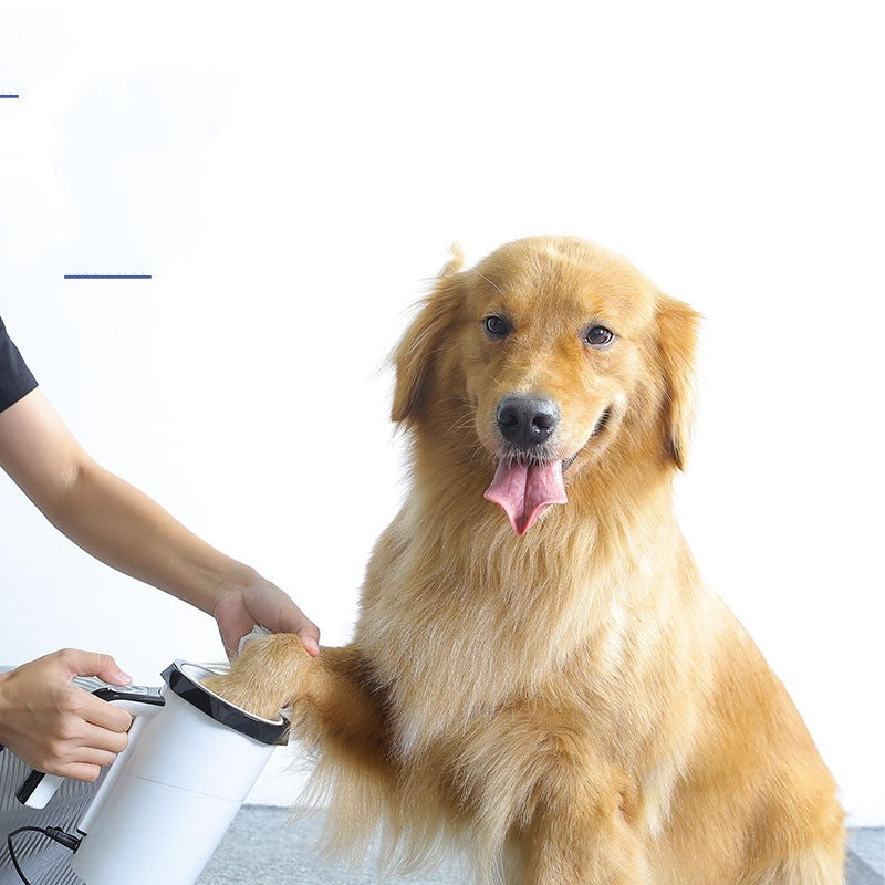 HKM-7905725 Automatic Pet Foot Washing Machine for Dogs - Electric Cleaning Cup in Black & White or Blue Options