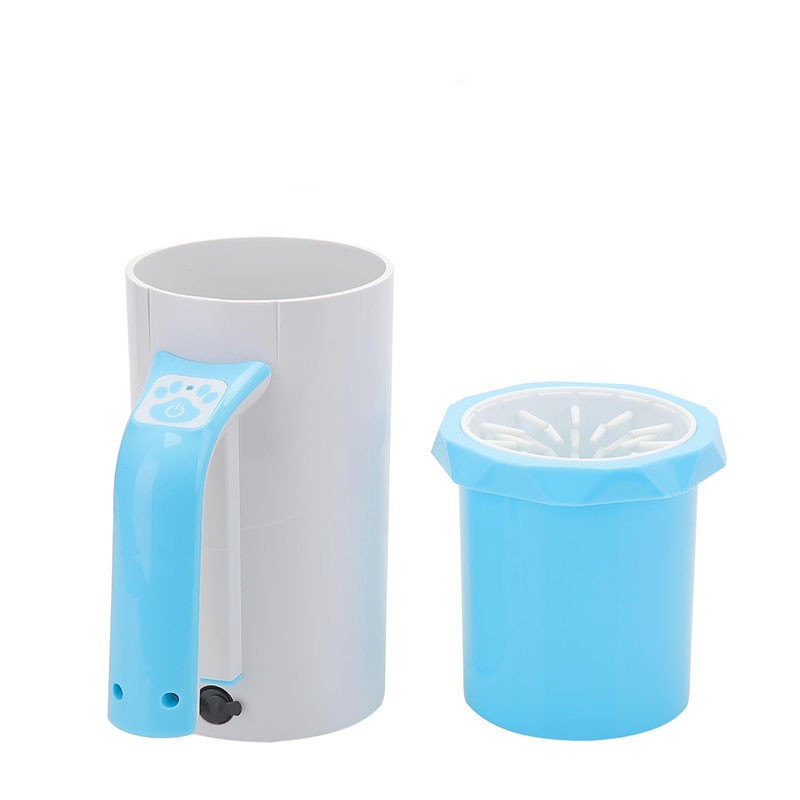 HKM-7905725 Automatic Pet Foot Washing Machine for Dogs - Electric Cleaning Cup in Black & White or Blue Options