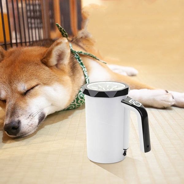 HKM-7905725 Automatic Pet Foot Washing Machine for Dogs - Electric Cleaning Cup in Black & White or Blue Options
