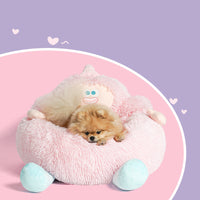 HKM-790611 Plush Nest Dog and Cat Bed – Soft and Warm Sleeping Mattress for Fall and Winter