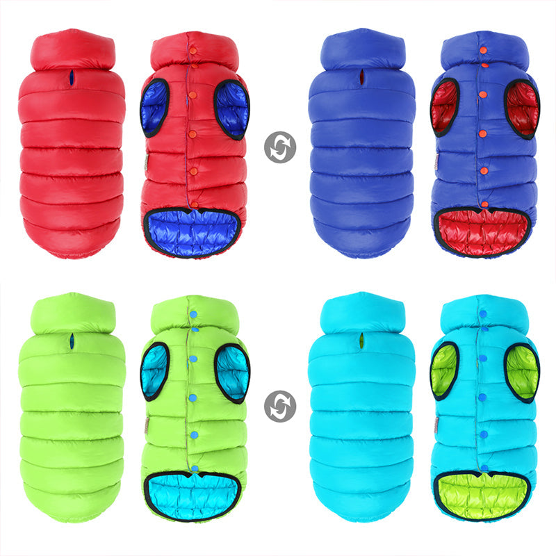 HKM-7906237 Cotton Dog Clothes in Red and Blue for Sizes L to 7XL
