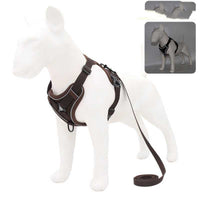 HKM-7907133 Reflective Vest-Style Anti-Strike-Off Harness for Small to Medium Dogs - Comfortable Sandwich Mesh Design