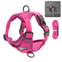 HKM-7907133 Reflective Vest-Style Anti-Strike-Off Harness for Small to Medium Dogs - Comfortable Sandwich Mesh Design