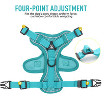 HKM-7907133 Reflective Vest-Style Anti-Strike-Off Harness for Small to Medium Dogs - Comfortable Sandwich Mesh Design