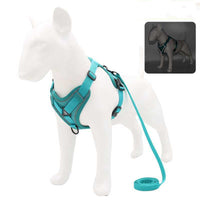 HKM-7907133 Reflective Vest-Style Anti-Strike-Off Harness for Small to Medium Dogs - Comfortable Sandwich Mesh Design