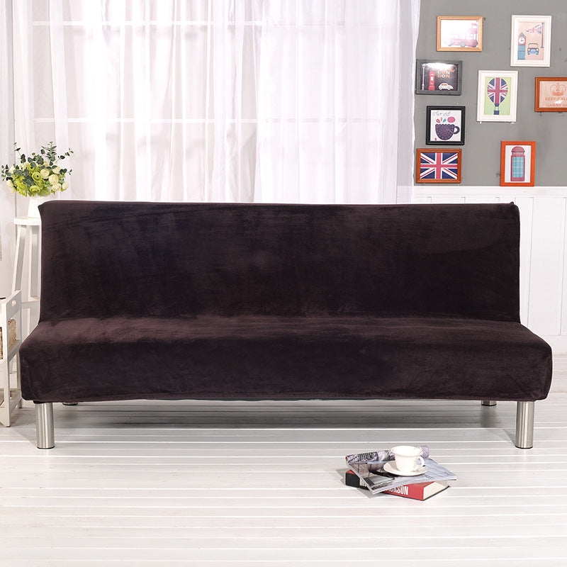 HKM-790739 Universal Leather Fabric Sofa Cushion Cover - Armrest-Free, Plush Material, Multiple Colors Available