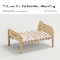 HKM-7907901 Summer Universal Pet Bed for Cats and Small Dogs - Multi-layer Wooden Design