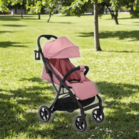 HKM-790867 Compact One-Button Folding Baby Stroller for Convenient Travel with Gravity Mechanism