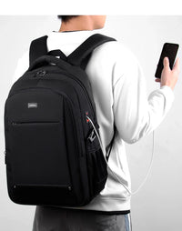 HKM-791059 15.6 Inch Business Casual Waterproof Backpack for Men - Travel and School Use
