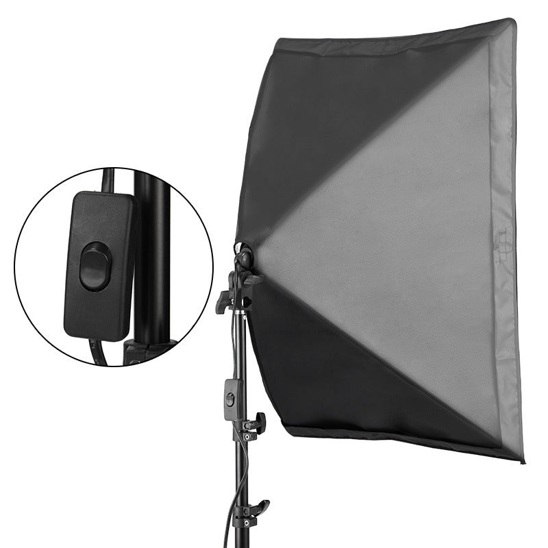 HKM-791059 Studio Light and Tripod Set for Portrait and Costume Photography with Soft Light Cloth and High-Reflective Fabric, 50x70cm