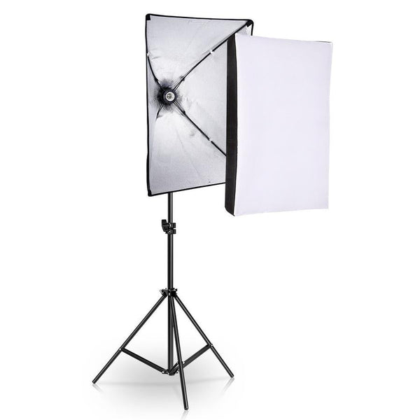 HKM-791059 Studio Light and Tripod Set for Portrait and Costume Photography with Soft Light Cloth and High-Reflective Fabric, 50x70cm
